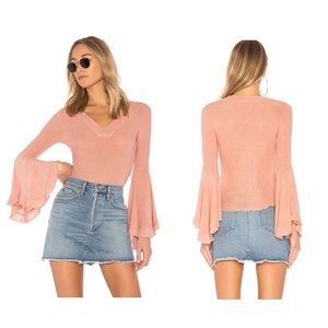 Free People So Dramatic Bell Sleeve Shirt